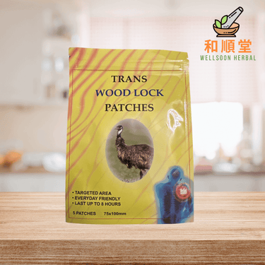 Trans Wood Lock patches 5 pack