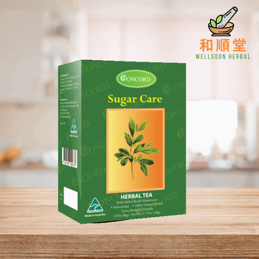 Concord Sugar Care herbal tea box of 18 teabags