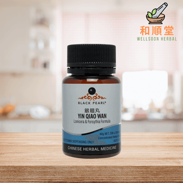 Black Pearl Lonicera & Forsythia Formula Yin Qiao Wan 銀翹丸 - Wellsoon Herbal