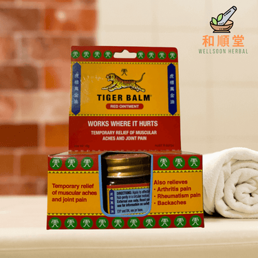 Tiger Balm Red Ointment (Muscular Aches and Joint Pain) 大红万金油 18g - Wellsoon Herbal
